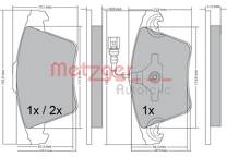 Front brake pad set (4 pcs)