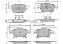 Front brake pad set (4 pcs)