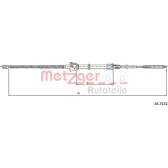 Handbrake cable METZGER - 10.7132