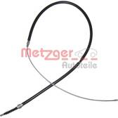 Handbrake cable METZGER - 10.7504