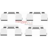 Kit de acessórios- pastilhas de travão METZGER - 109-1698
