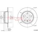 Brake disc set (2) METZGER - 6110055