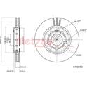 Brake disc set (2) METZGER - 6110190