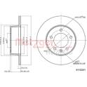 Brake disc set (2) METZGER - 6110201