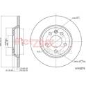 Brake disc set (2) METZGER - 6110275