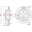 Brake disc set (2) METZGER - 6110344