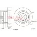 Brake disc set (2) METZGER - 6110369