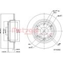 Brake disc set (2) METZGER - 6110392