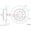 Brake disc set (2) METZGER - 6110400
