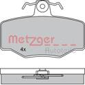 Rear brake pad set (4 pcs) METZGER - 1170076