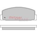 Rear brake pad set (4 pcs) METZGER - 1170088