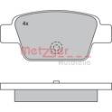 Rear brake pad set (4 pcs) METZGER - 1170131