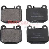 Rear brake pad set (4 pcs) METZGER - 1170157