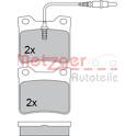 Rear brake pad set (4 pcs) METZGER - 1170336