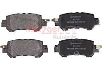 Rear brake pad set (4 pcs)