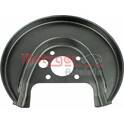 Splash Panel, brake disc METZGER - 6115002
