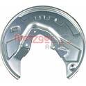 Splash Panel, brake disc METZGER - 6115264