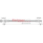 Flessibile del freno METZGER - 4110272