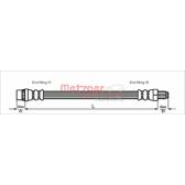 Flessibile del freno METZGER - 4112798