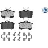 Bremsbelagsatz hinten MEYLE - 025 209 6117/PD