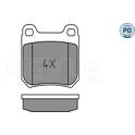Bremsbelagsatz hinten MEYLE - 025 210 5015/PD
