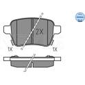 Bremsbelagsatz hinten MEYLE - 025 259 7317