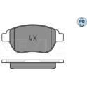 Front brake pad set MEYLE - 025 236 0019/PD
