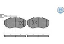 Front brake pad set