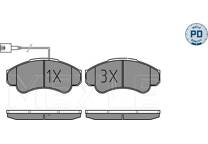 Front brake pad set