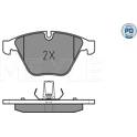 Front brake pad set MEYLE - 025 241 6120/PD