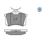 Rear brake pad set MEYLE - 025 209 6117/PD