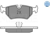 Rear brake pad set