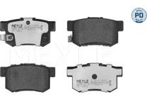 Rear brake pad set