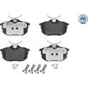 Rear brake pad set MEYLE - 025 218 6115/PD