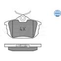 Rear brake pad set MEYLE - 025 218 6115