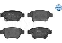 Rear brake pad set