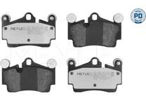 Rear brake pad set