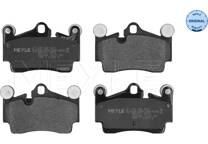 Rear brake pad set