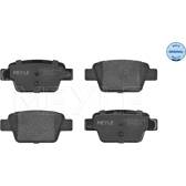 Rear brake pad set MEYLE - 025 237 1415