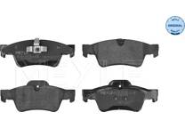 Rear brake pad set