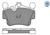Rear brake pad set