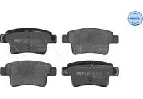 Rear brake pad set