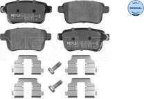 Rear brake pad set