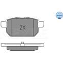 Rear brake pad set MEYLE - 025 252 5814/W