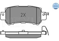 Rear brake pad set
