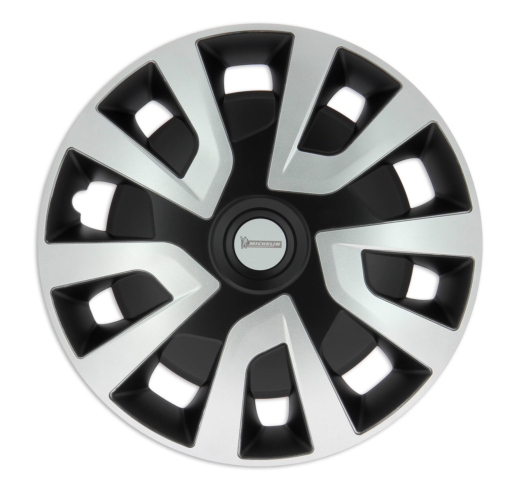 FOR PEUGEOT PARTNER - 15" DEEP DISH WHEEL TRIMS BLACK & SILVER HUB CAPS - View #10