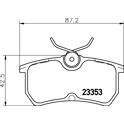 Rear brake pad set MINTEX - MDB1959