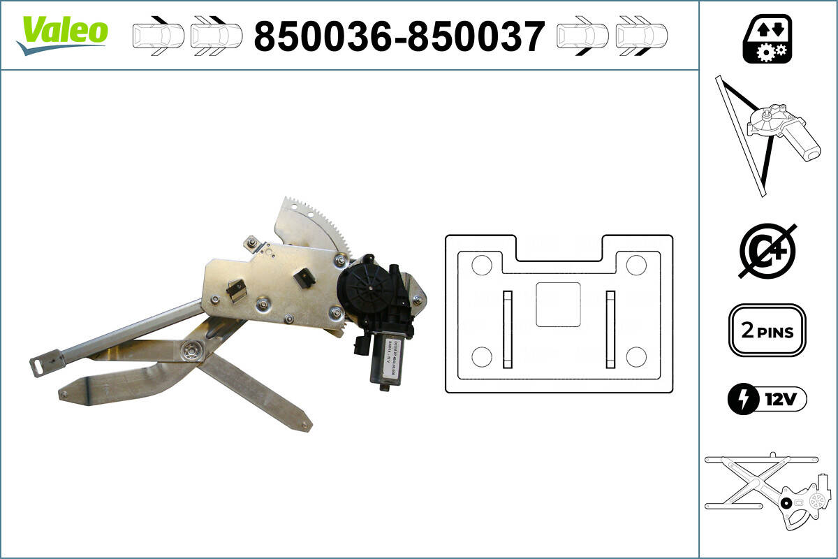 Front windows regulator
