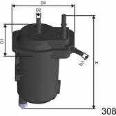 Brandstoffilter MISFAT - F113