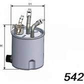 Brandstoffilter MISFAT - M557